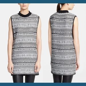 NWT $425 Helmut‎ Lang Sleeveless Variant Grid Tunic Dress/Top [SZ Medium ]